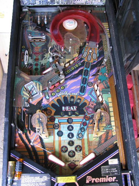 Hollywood Heat Pinball Machine for sale, 4-SALE